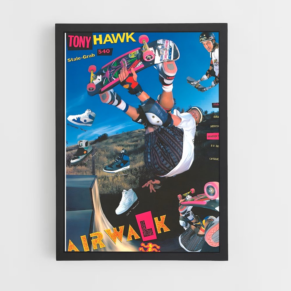 Poster Tony Hawk: The Legend in Action – affiche Skateboard (vue 2)